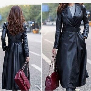 New! Koza Leathers Black Leather Coat. Size 4x (fits chest up to 44")